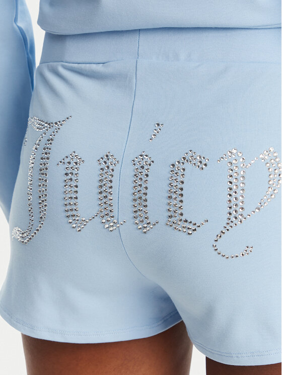 Juicy Couture Juicy Couture Pantaloncini sportivi JCWHS125312 Celeste Loose Fit