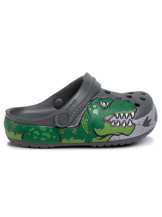 Crocs Iešļūcenes Crocs Fl Dino Band Lights Cg K 206157 Pelēks