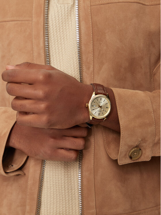 Casio Hodinky Casio Timeless Collection MTP-1302PGL-9AVEF Hnedá