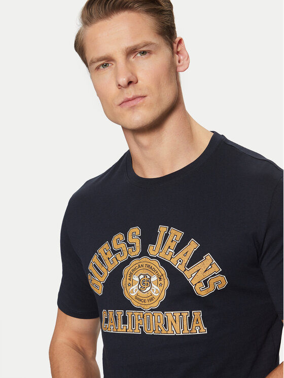 Guess Jeans Guess Jeans Футболка M5RI80 K8HM0 Cиній Slim Fit