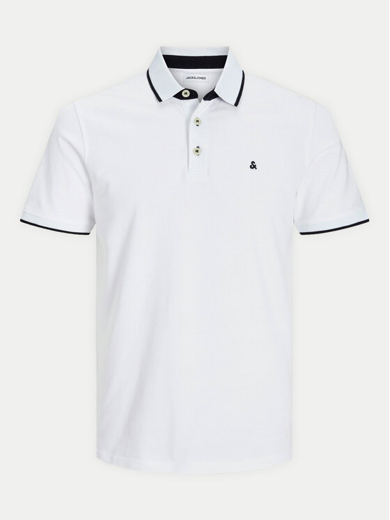 Jack & Jones Jack & Jones Поло Paulos 12136668 Білий Slim Fit