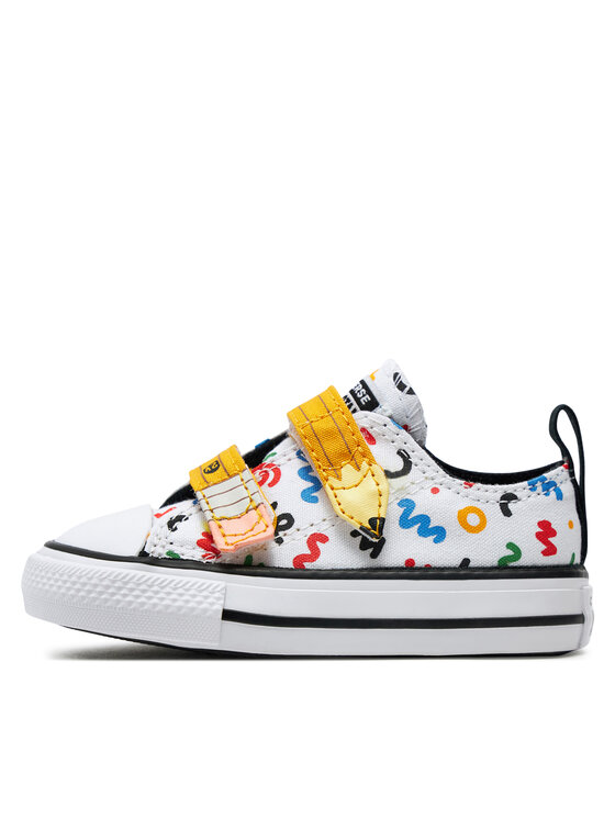 Converse Scarpe da ginnastica Converse Chuck Taylor All Star Easy-On Doodles A07219C Bianco