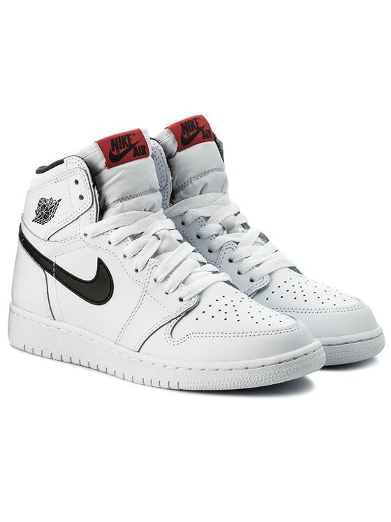 Nike Sneakersy Nike Air Jordan 1 Retro High OG BG 575441 102 Biela