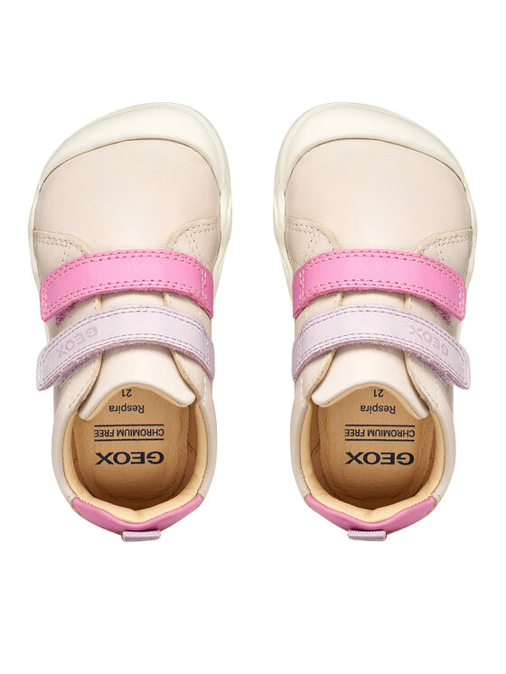 Geox Snīkeri Geox B Steppieup Girl B4663A 000CL C1698 Écru