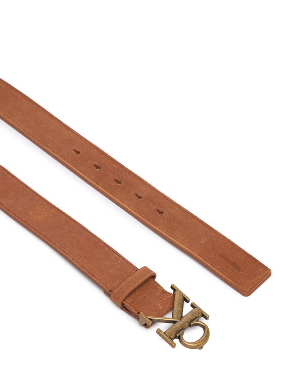 Calvin Klein Pas Calvin Klein Ck Buckle Suede 35Mm Fixed LV04D7126G Rjava