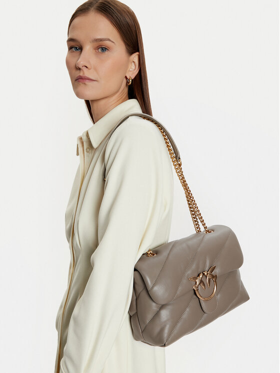 PINKO Ročna torba Pinko Love Classic Puff Cl AI 23-24 PLTT 100038 A0F2 Bež