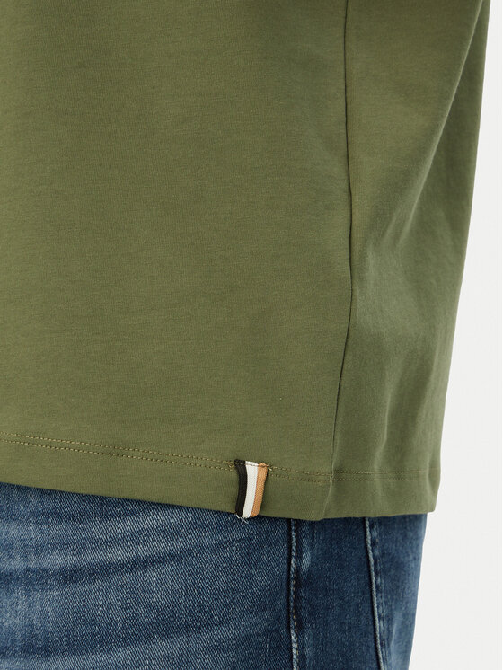 BOSS BOSS Camiseta 50531401 Verde oscuro Regular Fit