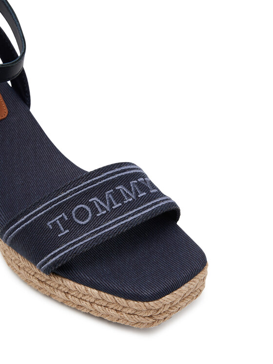 Tommy Hilfiger Espadrile Tommy Hilfiger Tommy Hilfiger Espad Mid Wedge FW0FW08805 Tamnoplava