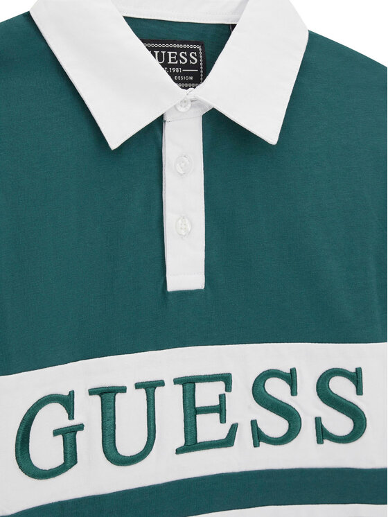 Guess Guess Поло L6RP04 KCNQ4 Зелений Regular Fit
