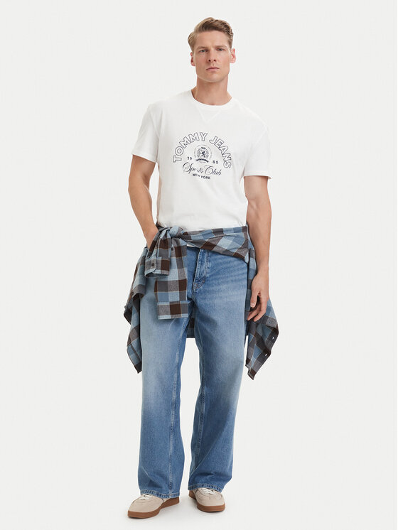 Tommy Jeans Tommy Jeans Camiseta DM0DM23175 Blanco Regular Fit