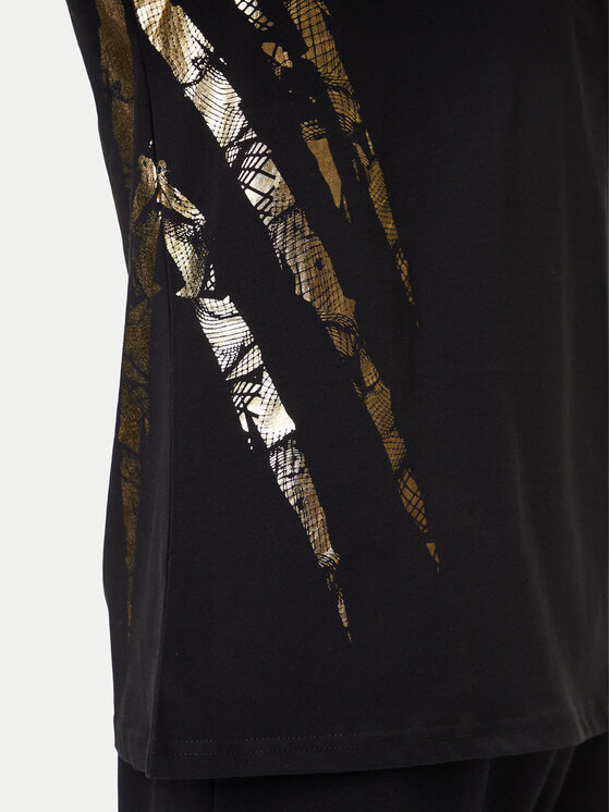 Plein Sport Plein Sport Футболка FAEC MTK8358 STE001N Чорний Loose Fit
