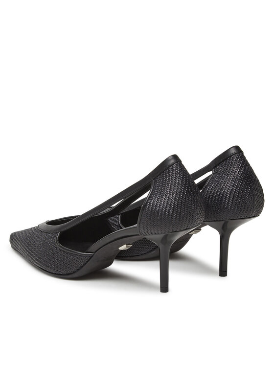 Max Mara Pantofi cu toc subțire Max Mara Strawpump 2514521312600 Negru