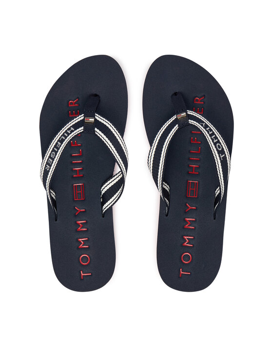 Tommy Hilfiger Japanke Tommy Hilfiger Th Webbing Summer Sandal FW0FW09193 Tamnoplava