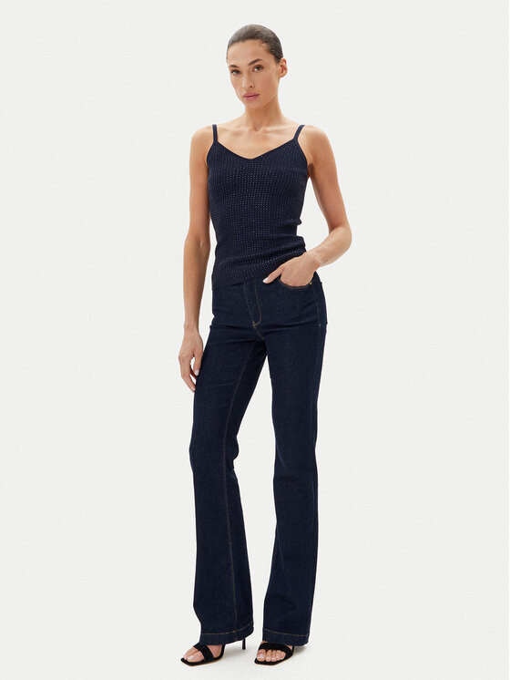 Fracomina Fracomina Топ FR25ST4006K410J9 Cиній Slim Fit