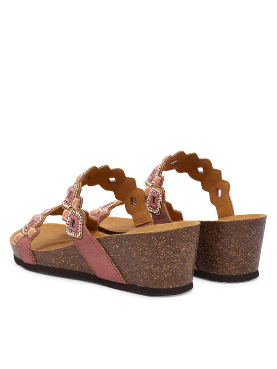 Scholl Шльопанці Scholl Tulum 2 Straps MF00701 Рожевий
