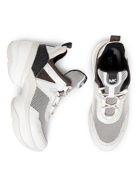 MICHAEL Michael Kors Snīkeri MICHAEL Michael Kors Olympia Trainer 43S0OLFS3D Balts