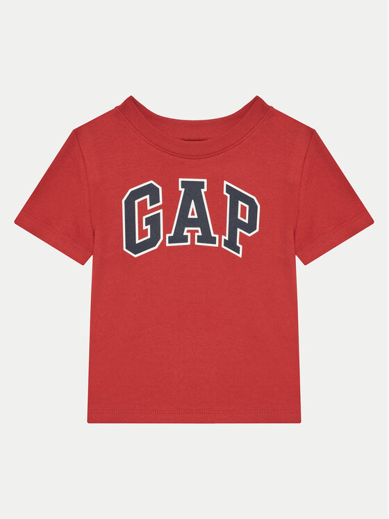 Gap Gap Majica 609749-05 Rdeča Regular Fit