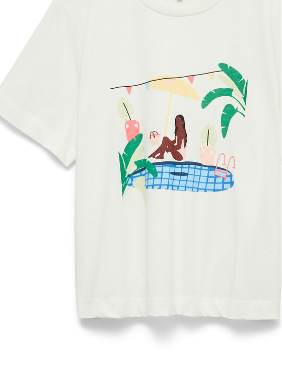 Vero Moda Vero Moda Camiseta Emily 10344804 Blanco Regular Fit