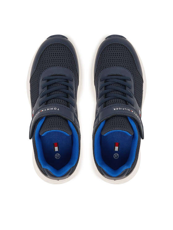 Tommy Hilfiger Sneakersy Tommy Hilfiger Low Cut Lace-Up T3X9-34378-1697 D Granatowy