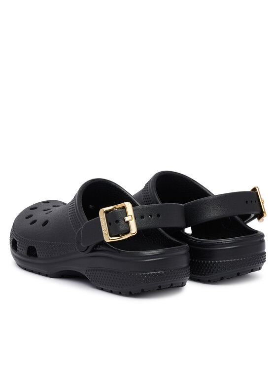 Crocs Шльопанці Crocs Classic Metallic Buckle Clog K 214228 Чорний