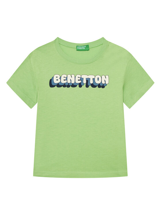 United Colors Of Benetton United Colors Of Benetton Majica 3I1XG10HT Zelena Regular Fit