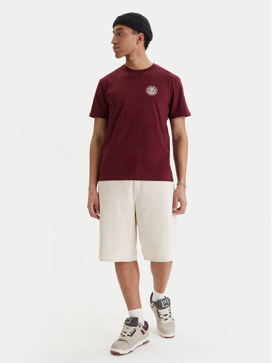 Element Element Camiseta Seal Bp ELYZT00596 Guinda/burdeos Regular Fit