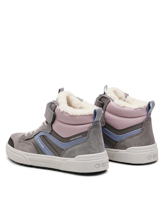 Geox Trzewiki Geox J Weemble G. B J260LA 0ME22 C0502 D Szary