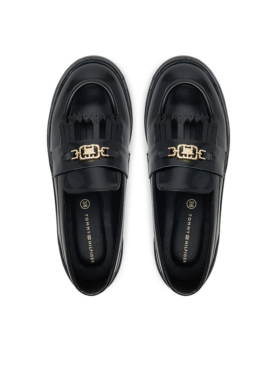 Tommy Hilfiger Īsi apavi Tommy Hilfiger Low Cut Shoe T3A4-34011-1453 D Melns