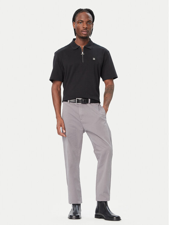 HUGO HUGO Polo marškinėliai Derypolo 50567930 Juoda Regular Fit