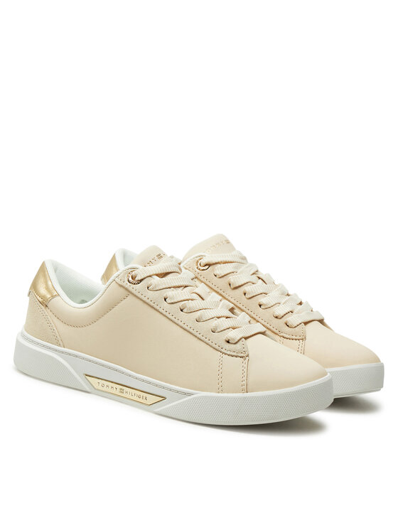 Tommy Hilfiger Snīkeri Tommy Hilfiger Chic Court Sneaker FW0FW08382 Bēšs