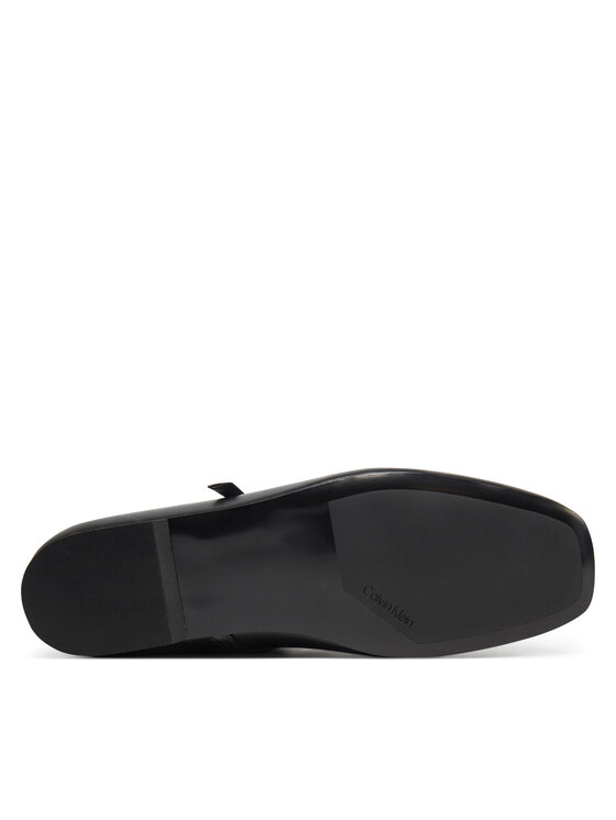 Calvin Klein Baleriny Calvin Klein Ballerina New Buckle - Lth HW0HW02483 Czarny