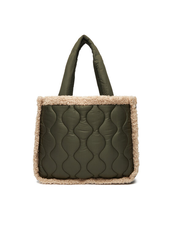 Barbour Дамска чанта Barbour Marnie Quilt Tote Bag LBA0482OL71 Каки