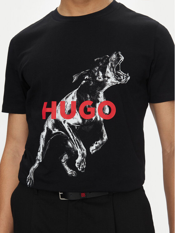 HUGO HUGO Camiseta Deyladec 50530607 Negro Oversize