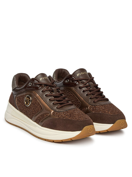 PINKO Sneakers PINKO Nataly 02 SS0197P155 Maro închis