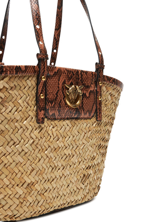 PINKO Geantă PINKO Love Summer Basket PE 25 PLTT 103324 A2GO Bej