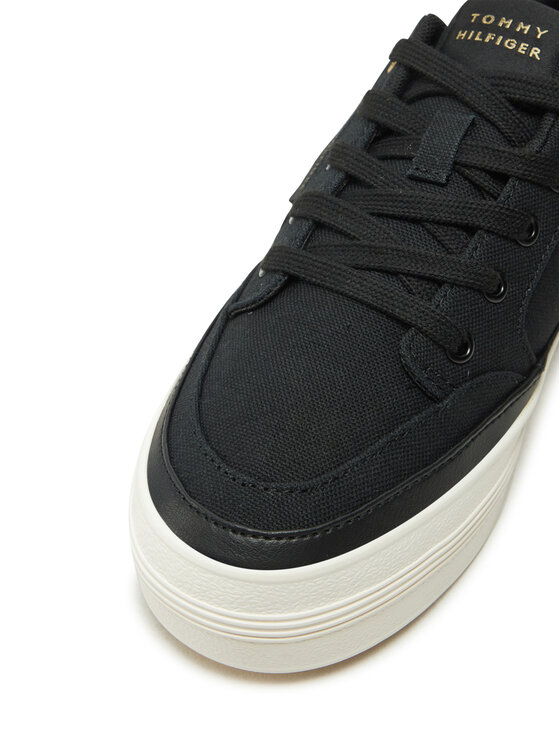 Tommy Hilfiger Zapatillas Tommy Hilfiger Essential Vulc Textile Sneaker FW0FW08323 Negro
