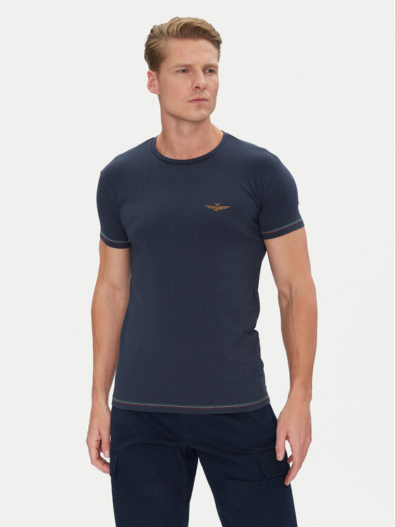 Aeronautica Militare Aeronautica Militare Футболка AM1UTI003 Cиній Regular Fit