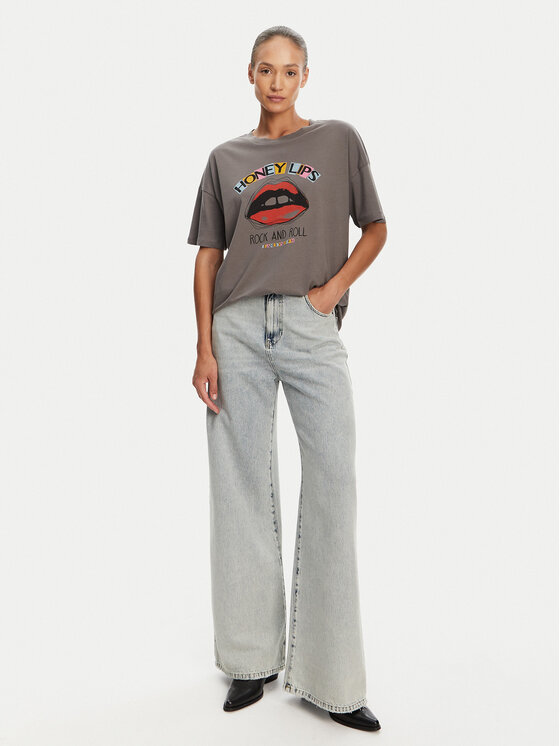 Noisy May Noisy May Футболка Ida 27034417 Сірий Relaxed Fit