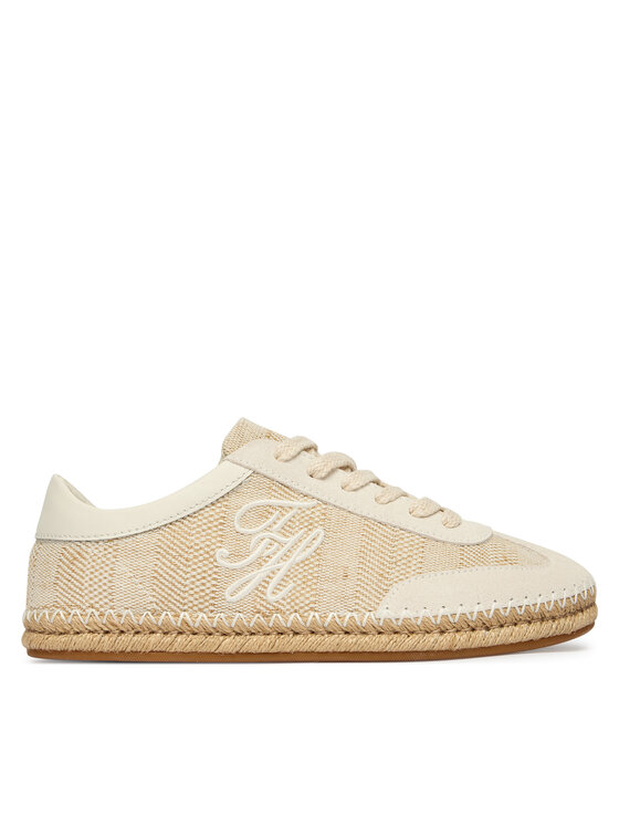Tommy Hilfiger Espadrile Tommy Hilfiger Th Heritage Rope Sneaker FW0FW09108 Écru