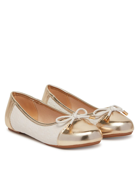 MICHAEL Michael Kors Балетки MICHAEL Michael Kors Kenya Bow MK01365256 Écru