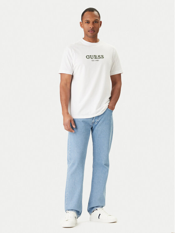 Guess Guess Футболка M6GI16 K3032 Білий Regular Fit