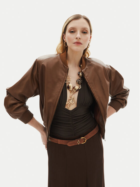 PINKO Жіночий ремінь PINKO Promethea H3 20251 PLT01 104803 A2GK Коричневий