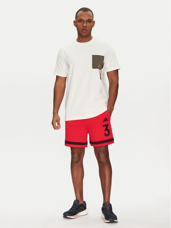 adidas adidas Футболка Lens Elevated Pocket Graphic JJ3928 Білий Loose Fit
