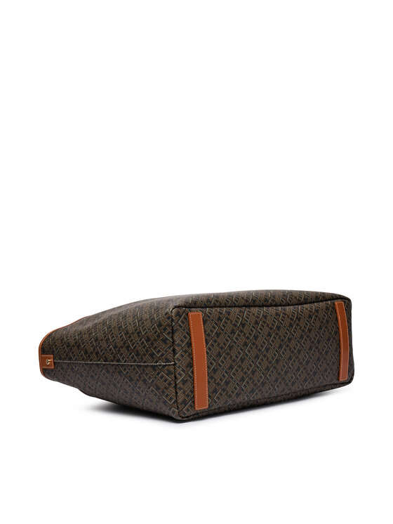 Tommy Hilfiger Дамска чанта Tommy Hilfiger Th Monoplay Maxi Tote Le AW0AW18850 Черен
