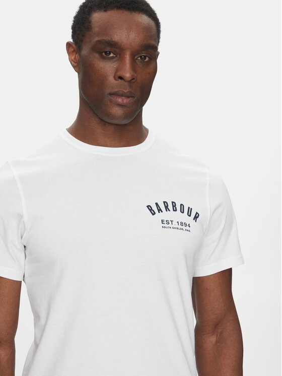 Barbour Barbour T-Shirt Preppy MTS0502WH11 Λευκό Tailored Fit
