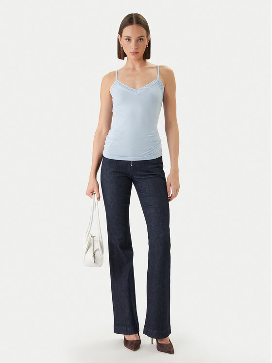 Morgan Morgan Top 192-BARBA.N Celeste Slim Fit
