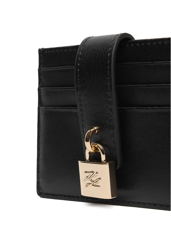 KARL LAGERFELD Puzdro na kreditné karty KARL LAGERFELD B1W32025 Čierna
