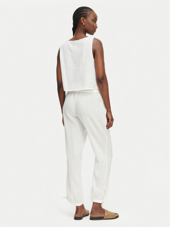 LAUREN RALPH LAUREN LAUREN RALPH LAUREN Conjunto de top y pantalón Double Gauze 20617192 Blanco Regular Fit
