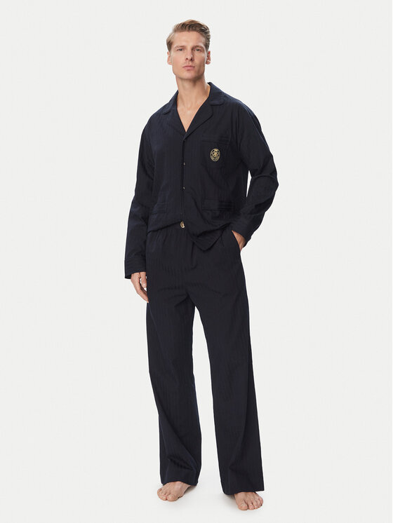 Tommy Hilfiger Tommy Hilfiger Pijama UM0UM04025 Azul marino Relaxed Fit