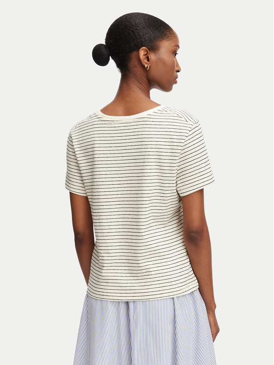 Tommy Hilfiger Tommy Hilfiger Camiseta WW0WW48705 Blanco Regular Fit